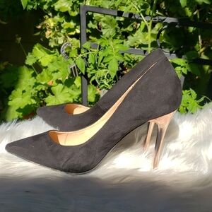 Atmosphere Black suede heels 8